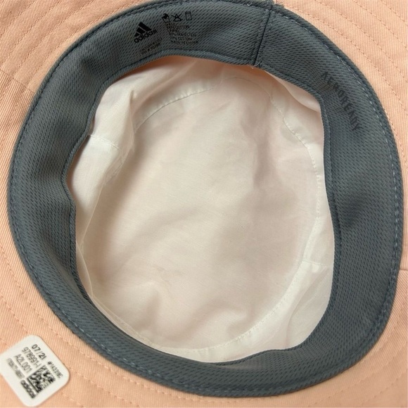 Adidas Women's Pink Bucket Hat One Size Summer Casual Logo Accents - Picture 7 of 14